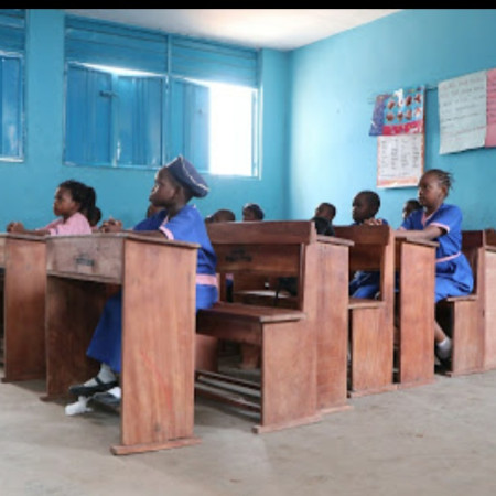 school chairs and tables