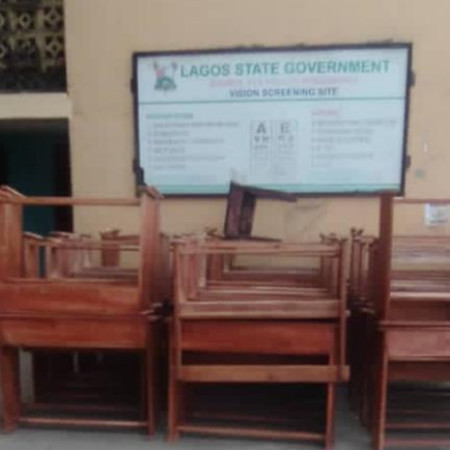 school chairs and tables