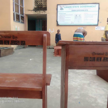 school chairs and tables