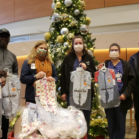 Donated Onesies to Clara Maass Hospital