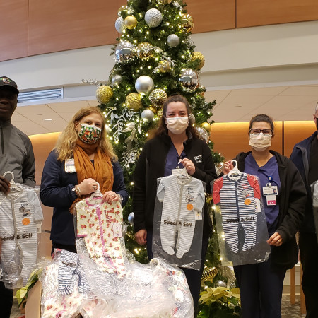 Donated Onesies to Clara Maass Hospital